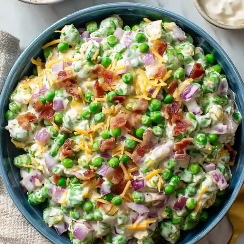 pea salad with sour cream