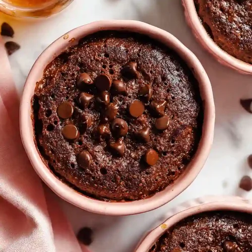 microwave brownie baked oatmeal