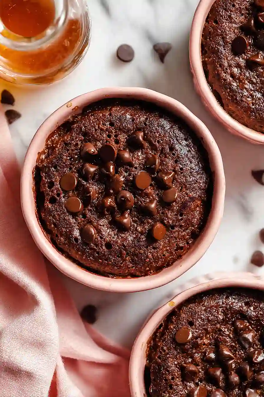 microwave brownie baked oatmeal