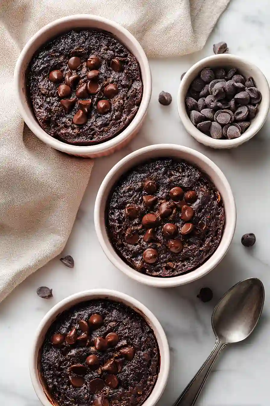 single serve brownie baked oatmeal