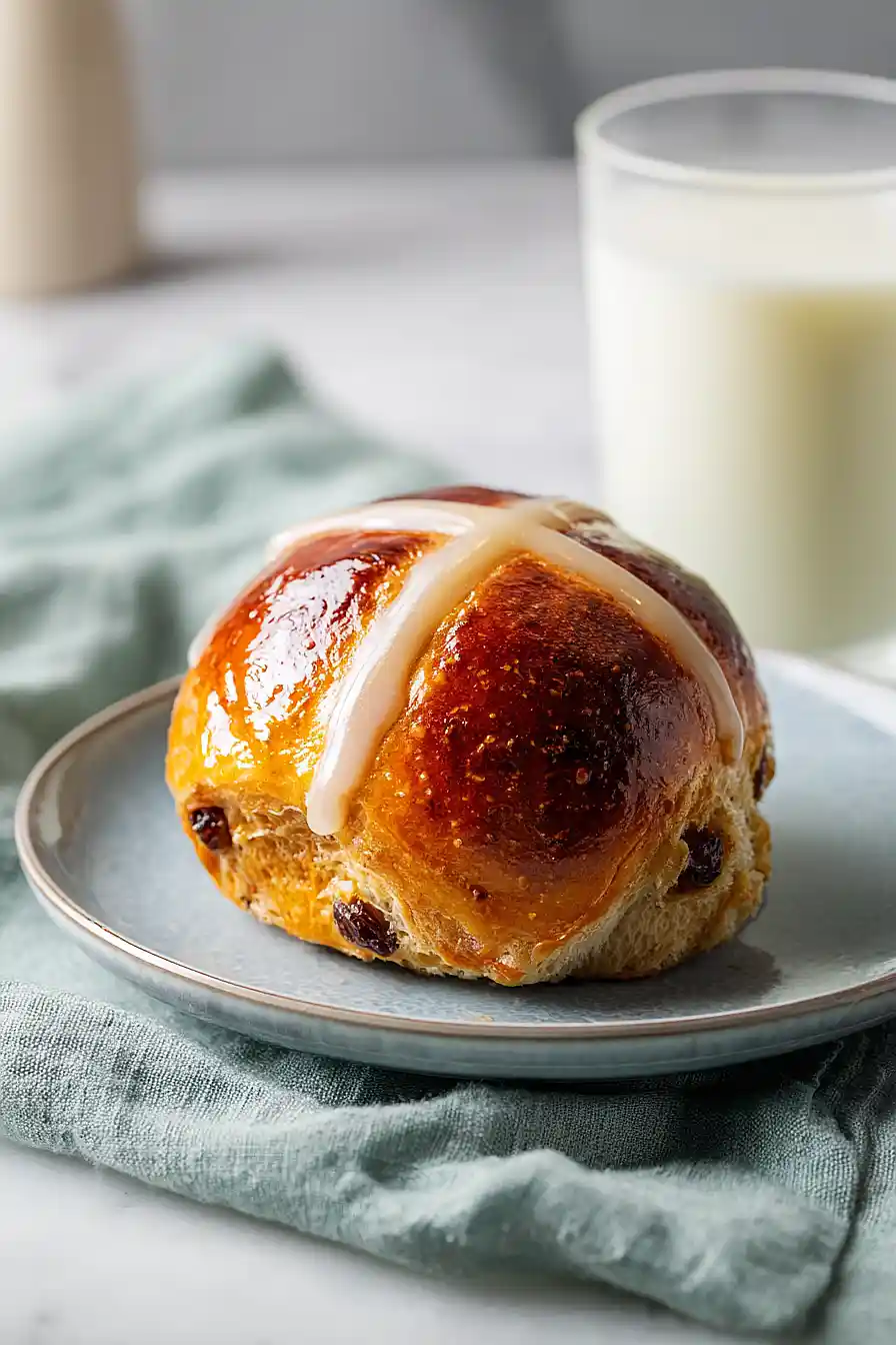 sourdough hot cross buns