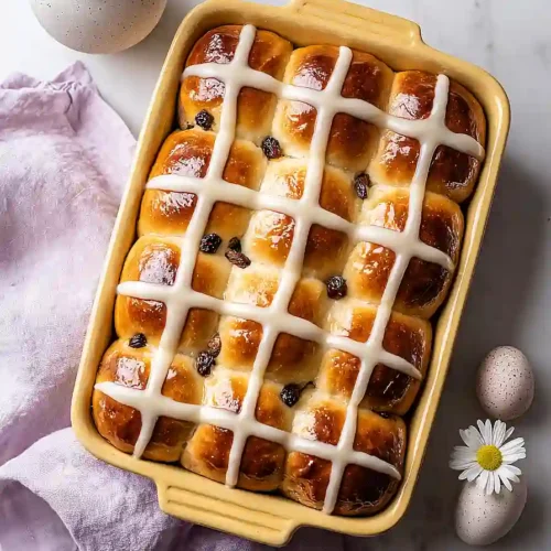 hot cross buns with icing