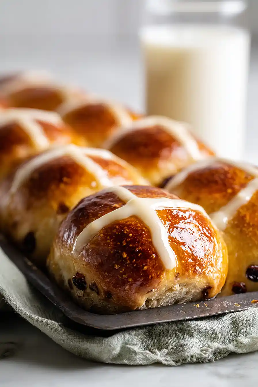 sourdough hot cross buns