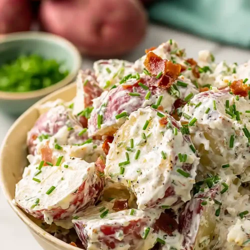 bacon ranch potato salad with sour cream