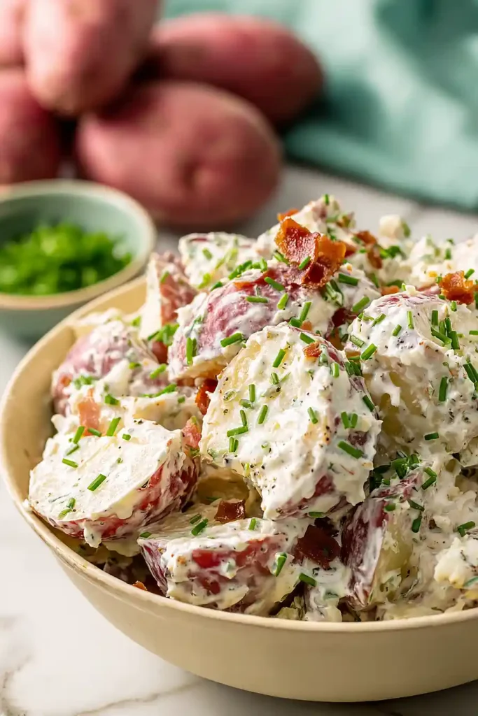 bacon ranch potato salad with sour cream