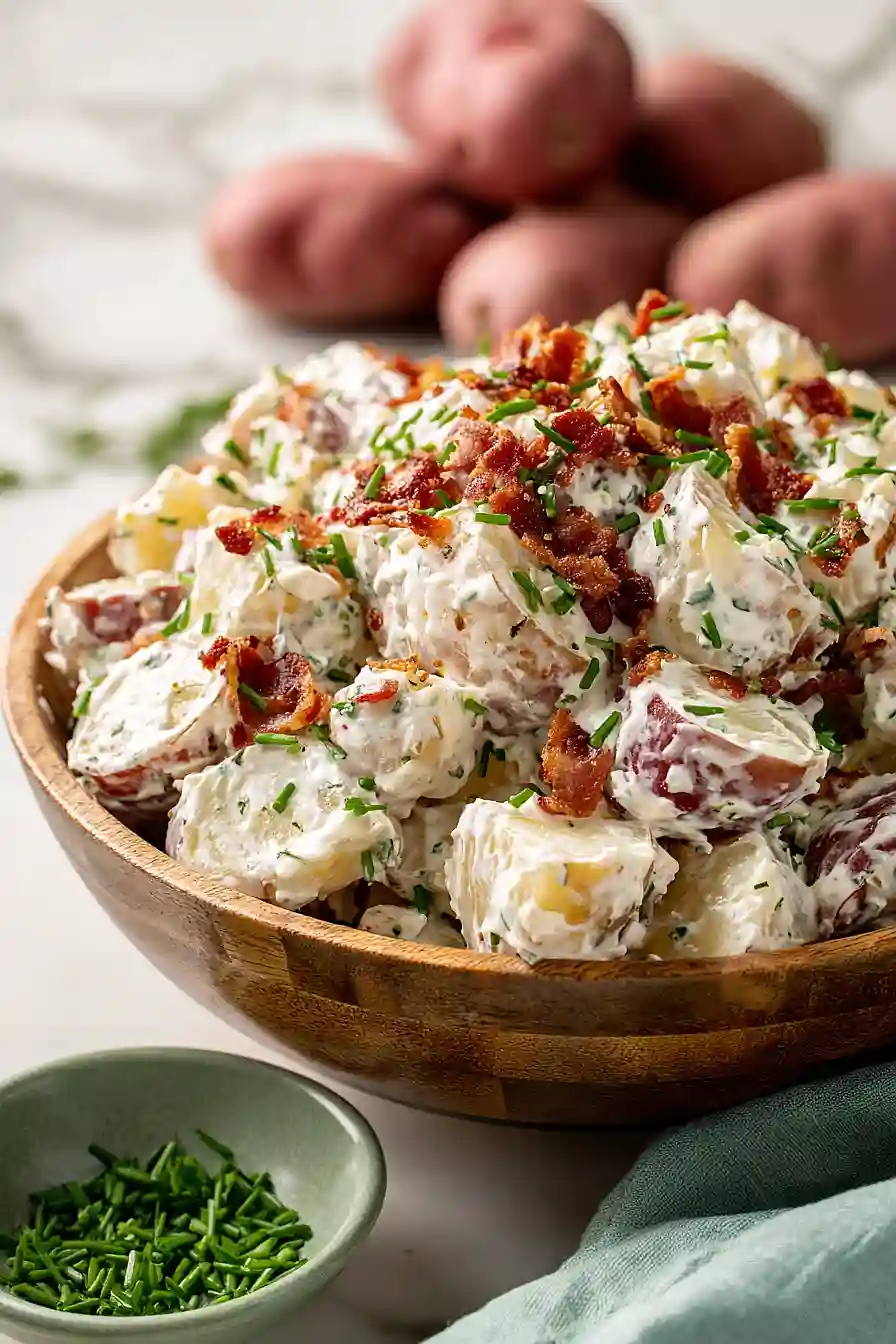 bacon ranch potato salad with sour cream