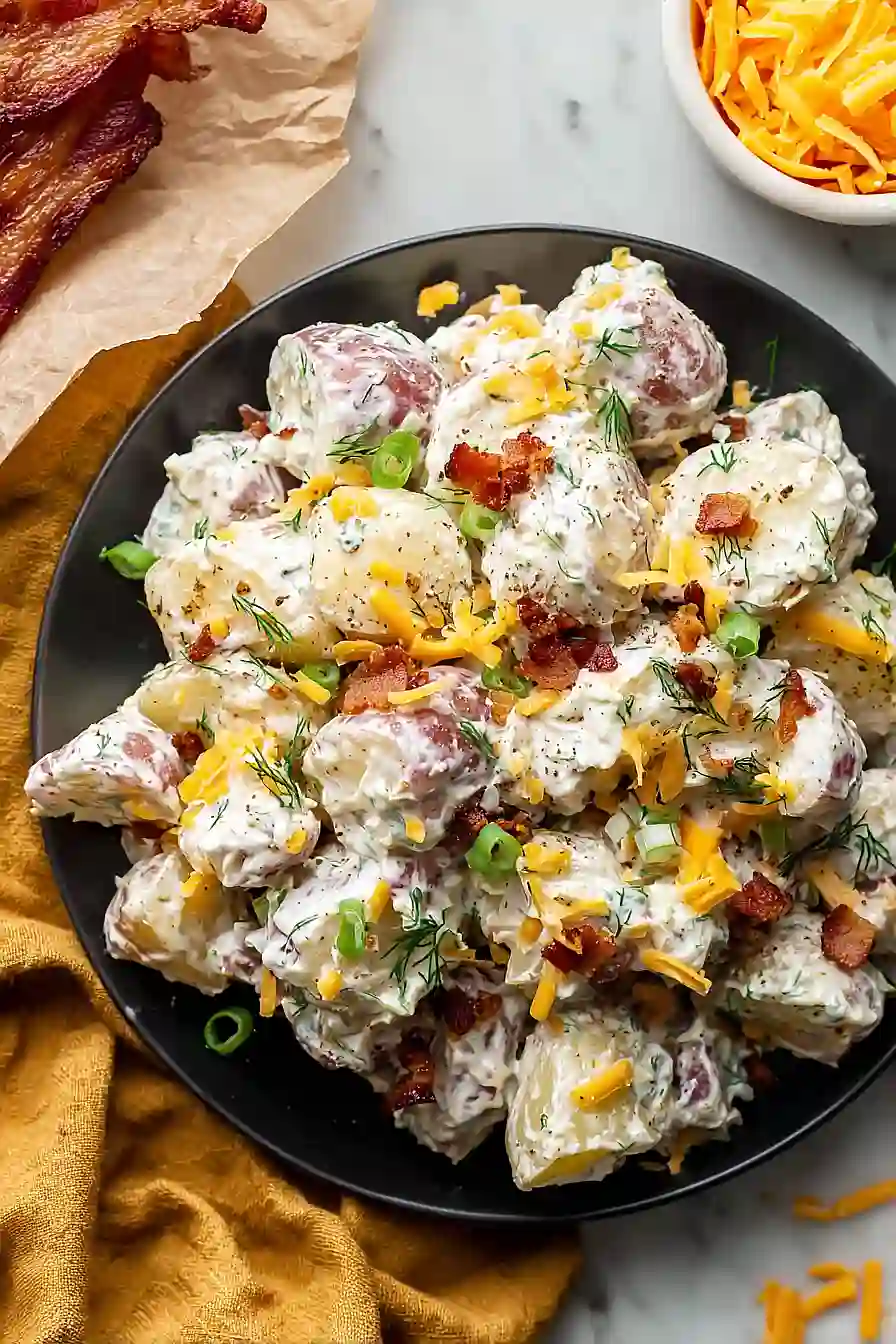gluten free bacon ranch potato salad (no mayo)
