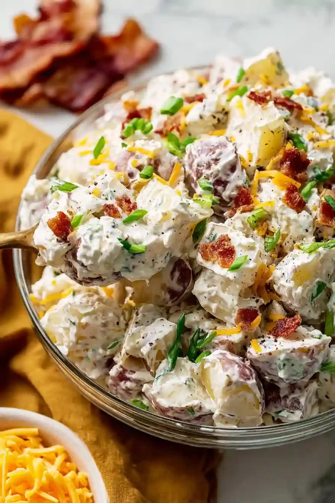 gluten free bacon ranch potato salad (no mayo)