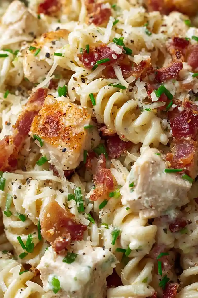 chicken ceaser pasta salad without lettuce