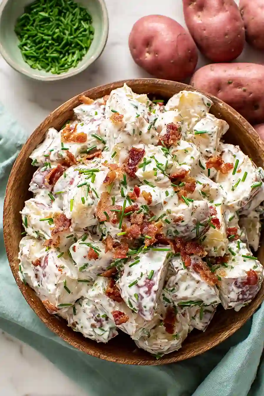 bacon ranch potato salad with sour cream