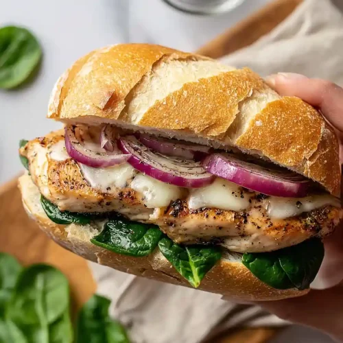 chicken spinach sandwich