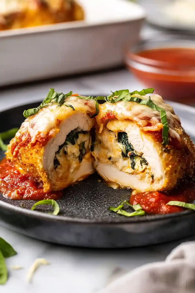 spinach stuffed chicken roll ups