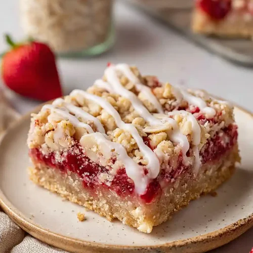 strawberry oat bars