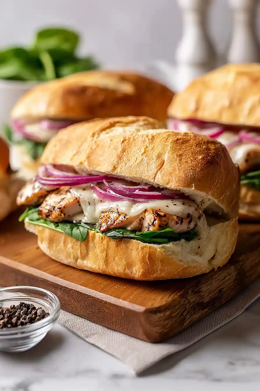 chicken spinach sandwich