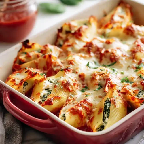 chicken and spinach stuffed shells