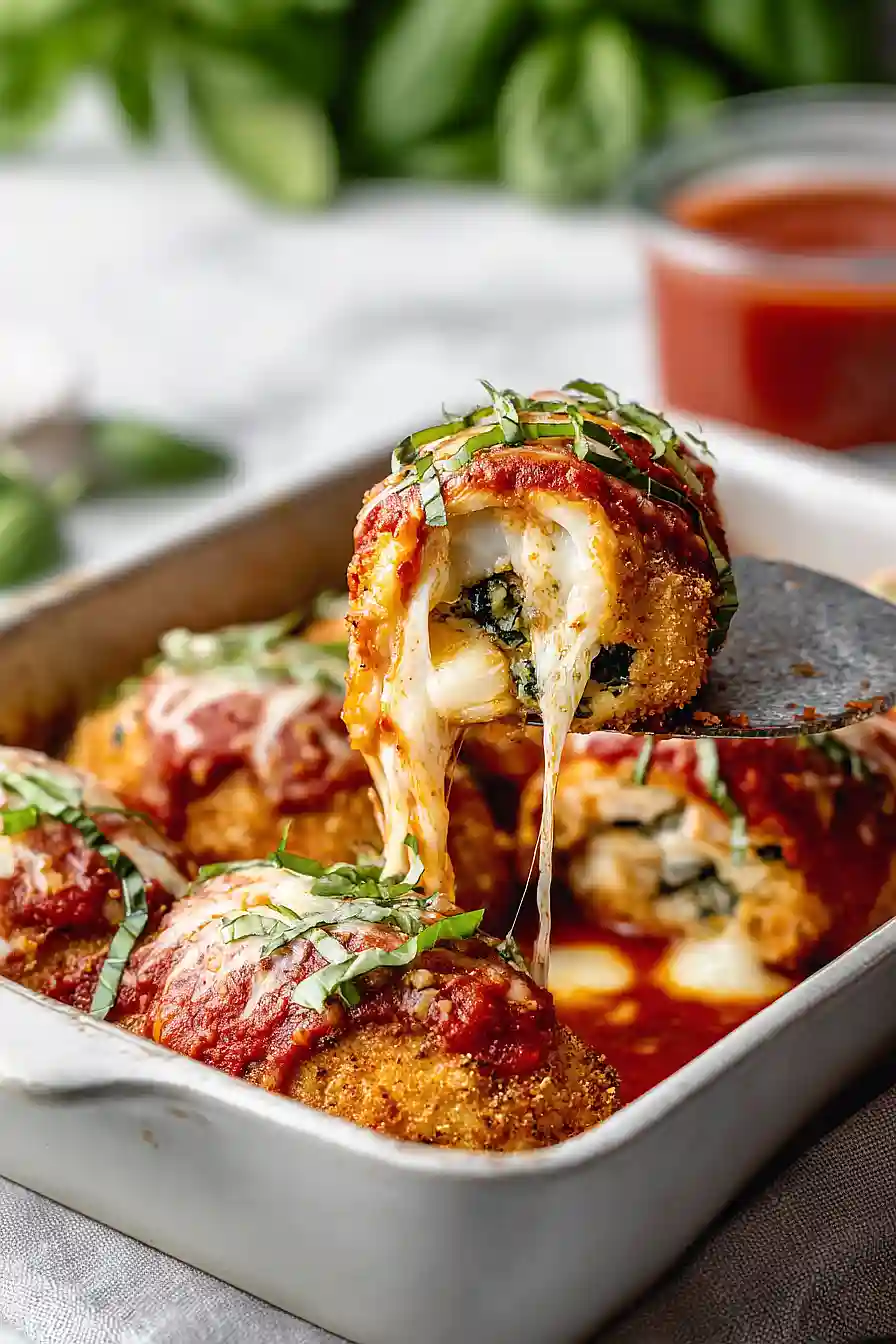 spinach stuffed chicken roll ups