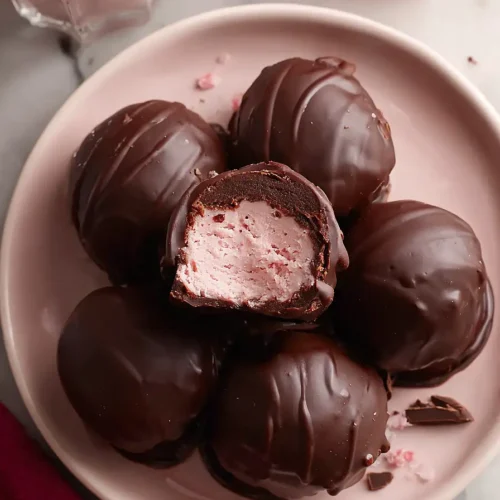 strawberry chocolate truffles