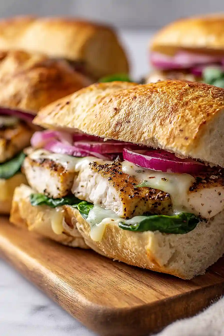 chicken spinach sandwich