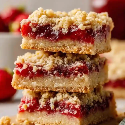 strawberry crumble bars